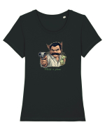 PLATA O PLOMO - MOTANUL MAFIOT ESCOBAR 2 Tricou mânecă scurtă guler larg fitted Damă Expresser