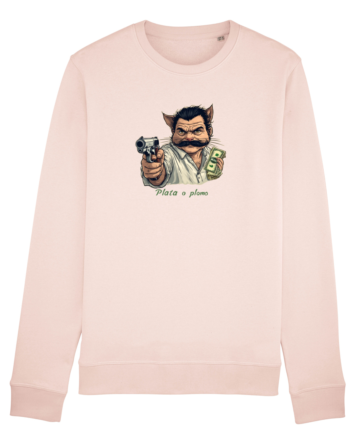 Bluză mânecă lungă Unisex Rise Candy Pink
