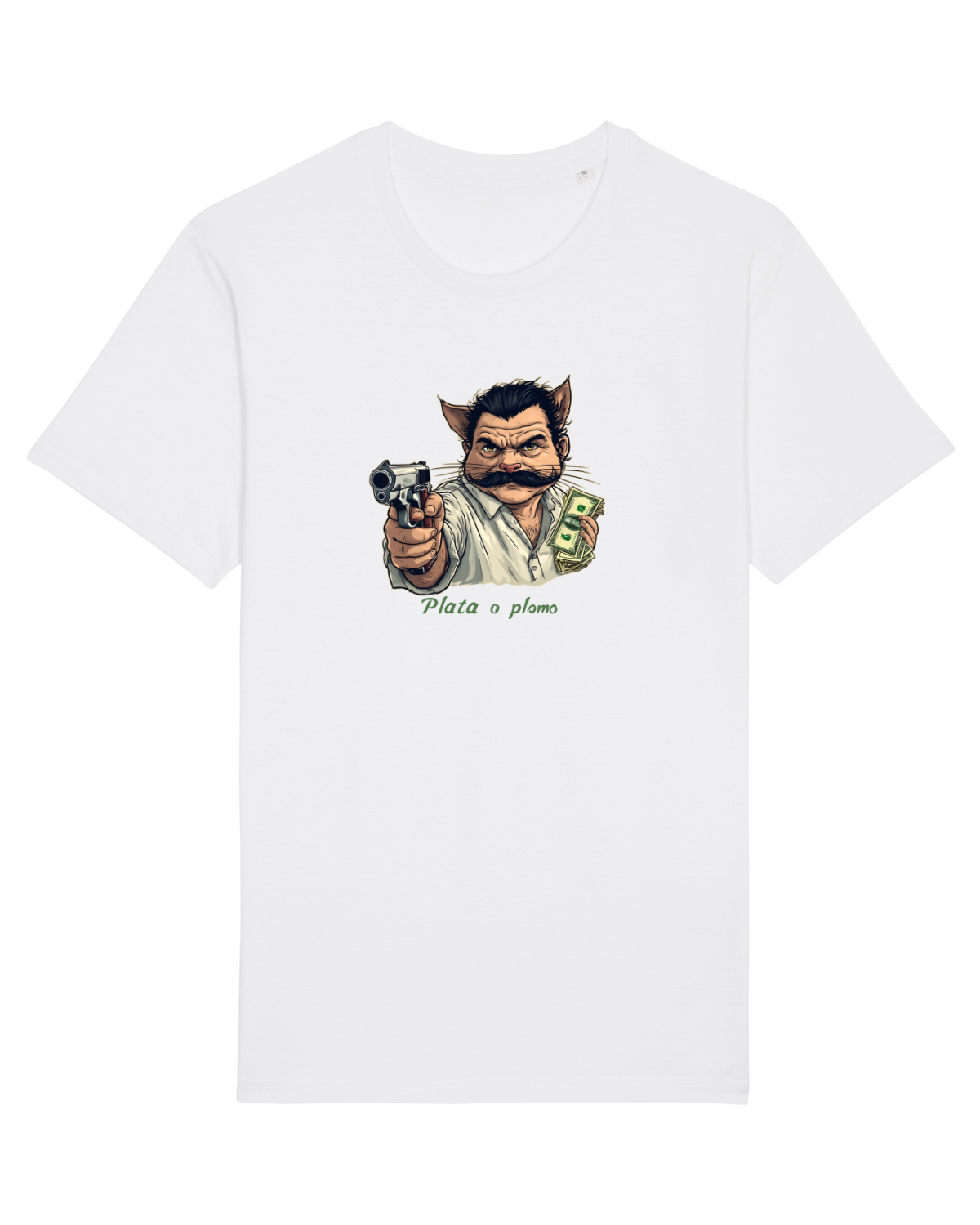 Tricou mânecă scurtă Unisex Rocker White