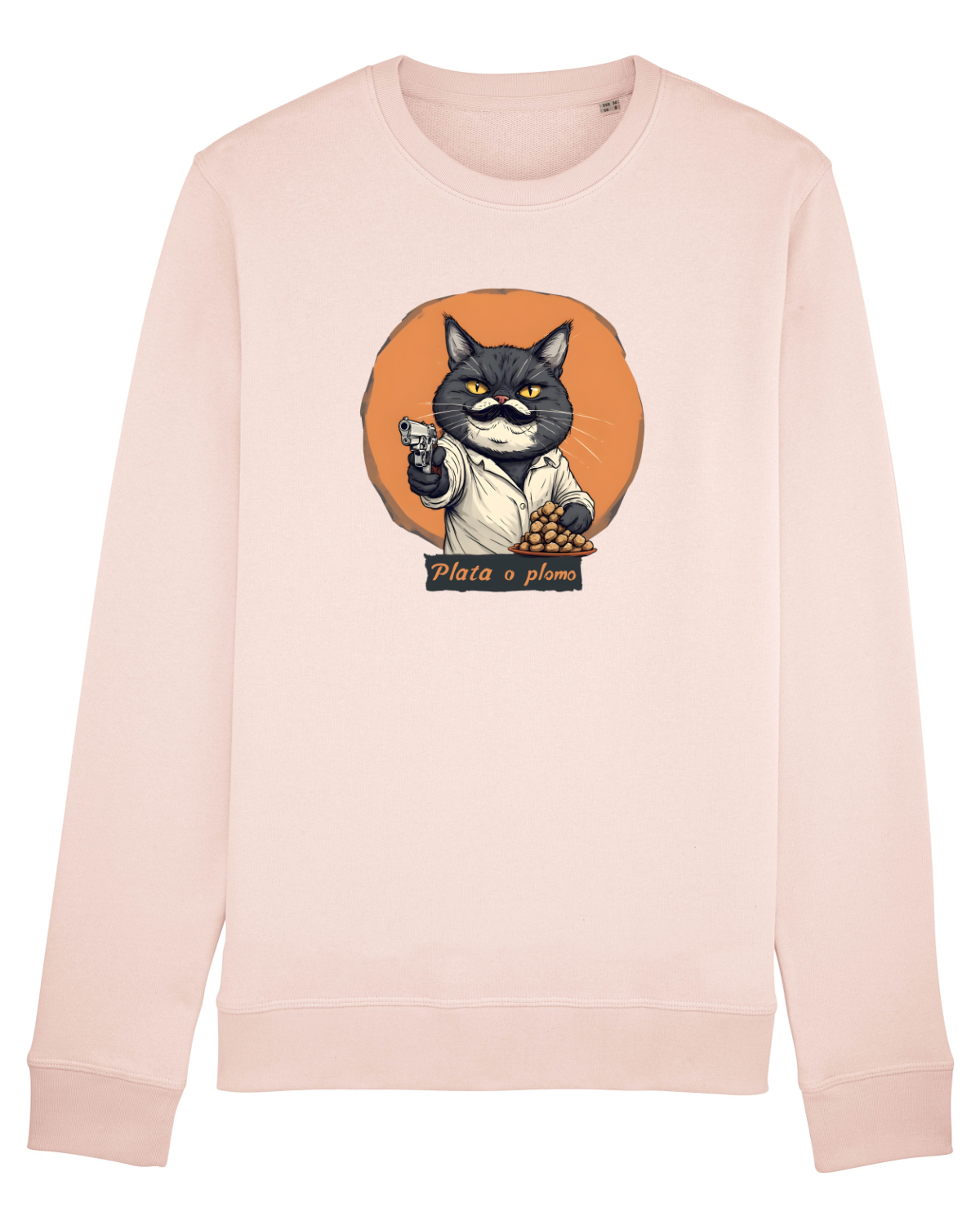 Bluză mânecă lungă Unisex Rise Candy Pink