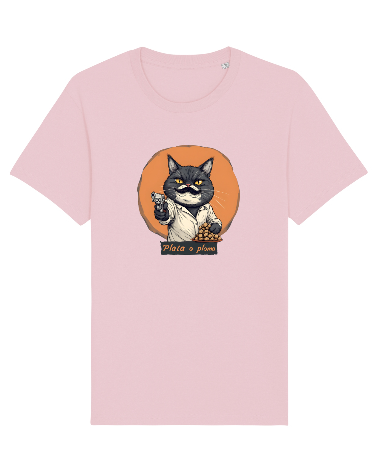 Tricou mânecă scurtă Unisex Rocker Cotton Pink