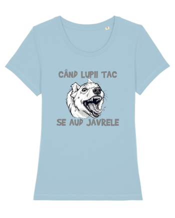 CAND LUPII TAC, SE AUD JAVRELE 1 Sky Blue