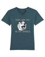 CAND LUPII TAC, SE AUD JAVRELE 1 Tricou mânecă scurtă guler V Bărbat Presenter