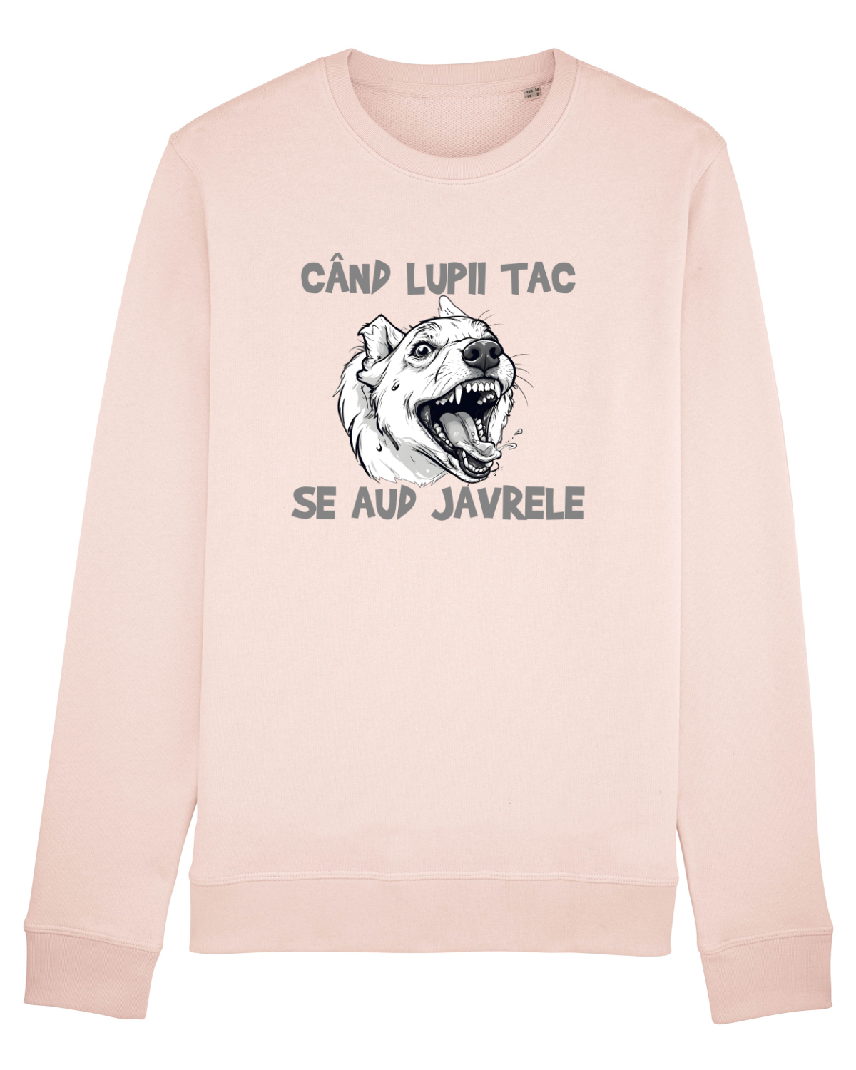 Bluză mânecă lungă Unisex Rise Candy Pink