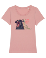 CAND LUPII TAC, SE AUD JAVRELE 3 Tricou mânecă scurtă guler larg fitted Damă Expresser