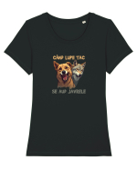 CAND LUPII TAC, SE AUD JAVRELE 4 Tricou mânecă scurtă guler larg fitted Damă Expresser