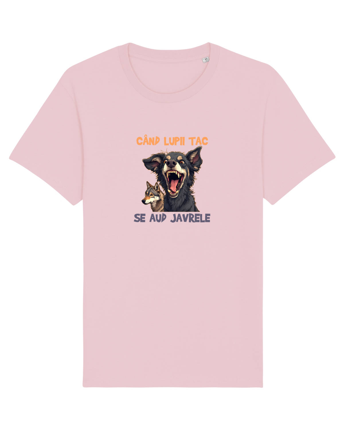 Tricou mânecă scurtă Unisex Rocker Cotton Pink