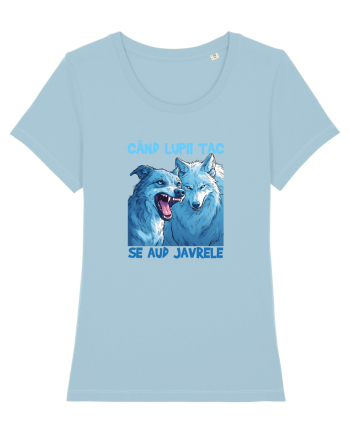 CAND LUPII TAC, SE AUD JAVRELE 6 Sky Blue