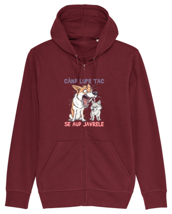 CAND LUPII TAC, SE AUD JAVRELE 7 Burgundy