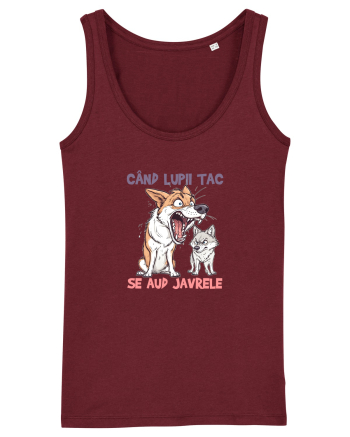 CAND LUPII TAC, SE AUD JAVRELE 7 Burgundy