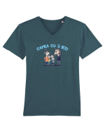 CAPRA CU 3 IEZI - POVESTE 1 Tricou mânecă scurtă guler V Bărbat Presenter