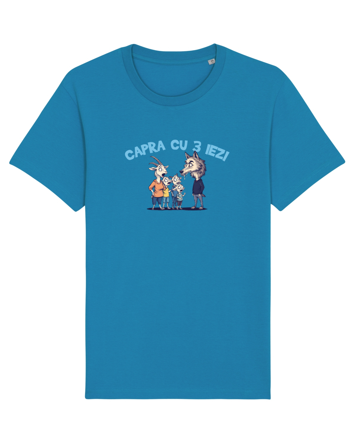 Tricou mânecă scurtă Unisex Rocker Azur