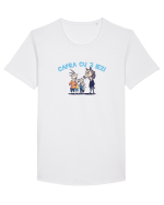CAPRA CU 3 IEZI - POVESTE 1 Tricou mânecă scurtă guler larg Bărbat Skater