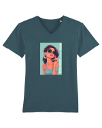 DIVA  Tricou mânecă scurtă guler V Bărbat Presenter
