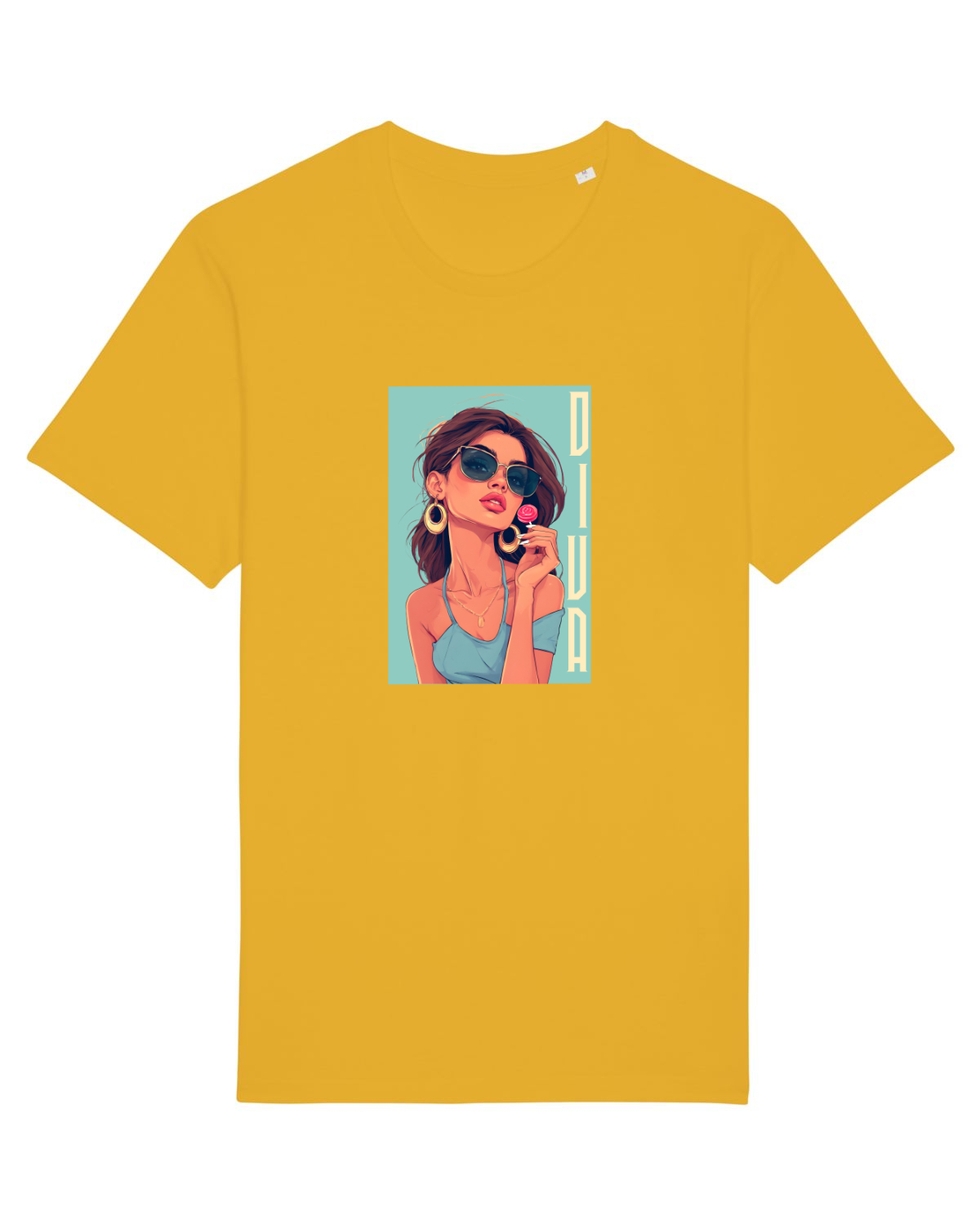 Tricou mânecă scurtă Unisex Rocker Spectra Yellow
