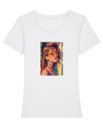 DIVA DIVELOR 1 Tricou mânecă scurtă guler larg fitted Damă Expresser