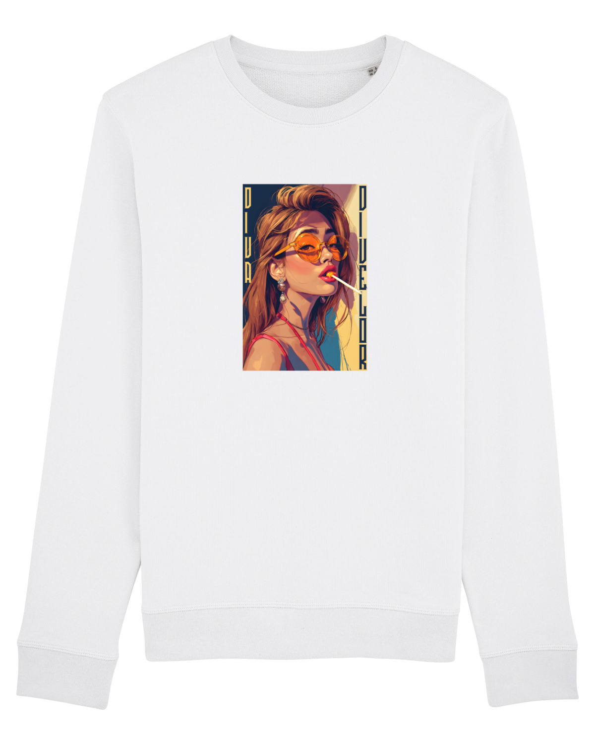 Bluză mânecă lungă Unisex Rise White