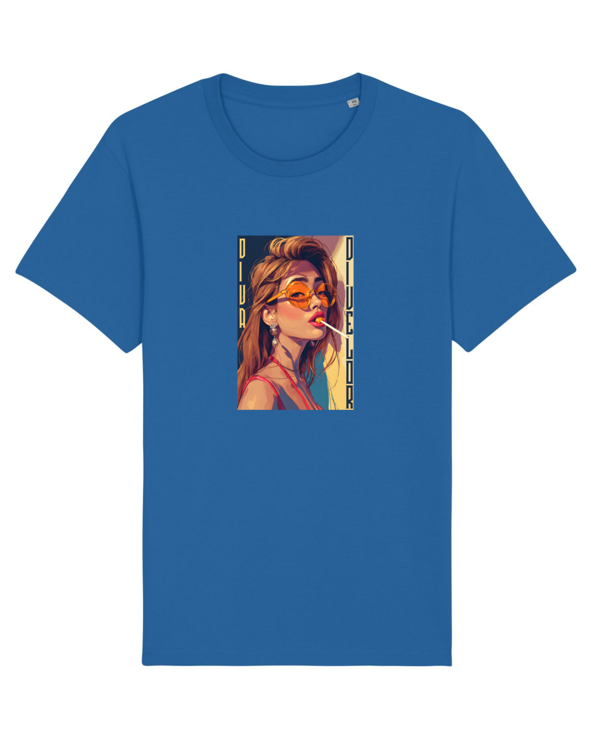 Tricou mânecă scurtă Unisex Rocker Royal Blue