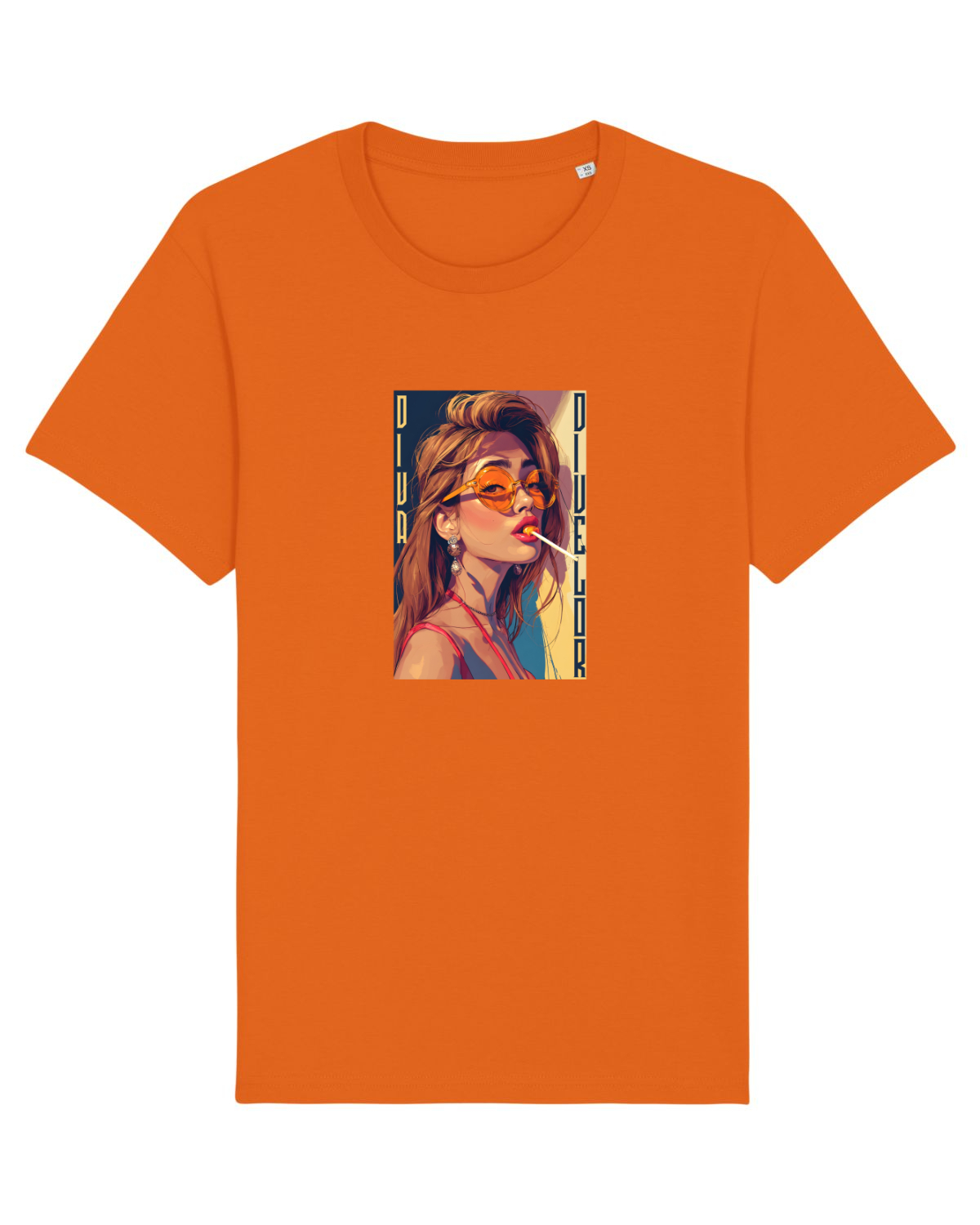 Tricou mânecă scurtă Unisex Rocker Bright Orange
