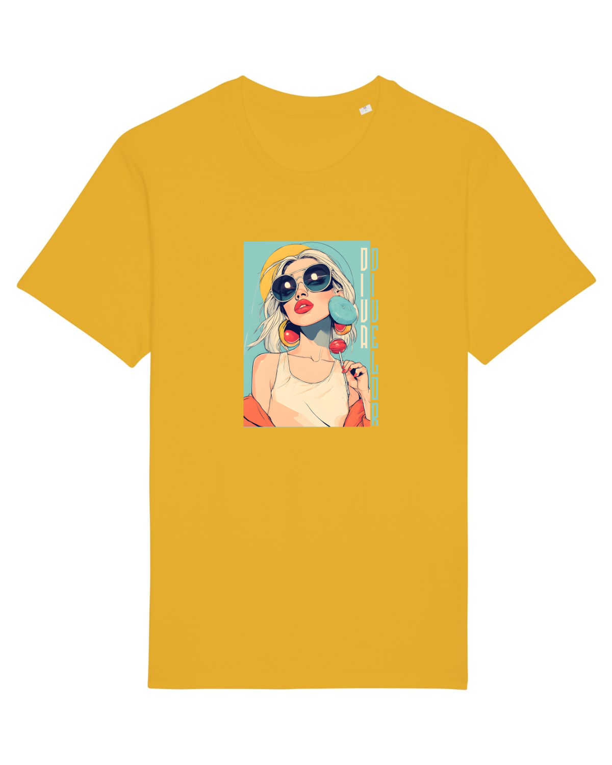 Tricou mânecă scurtă Unisex Rocker Spectra Yellow