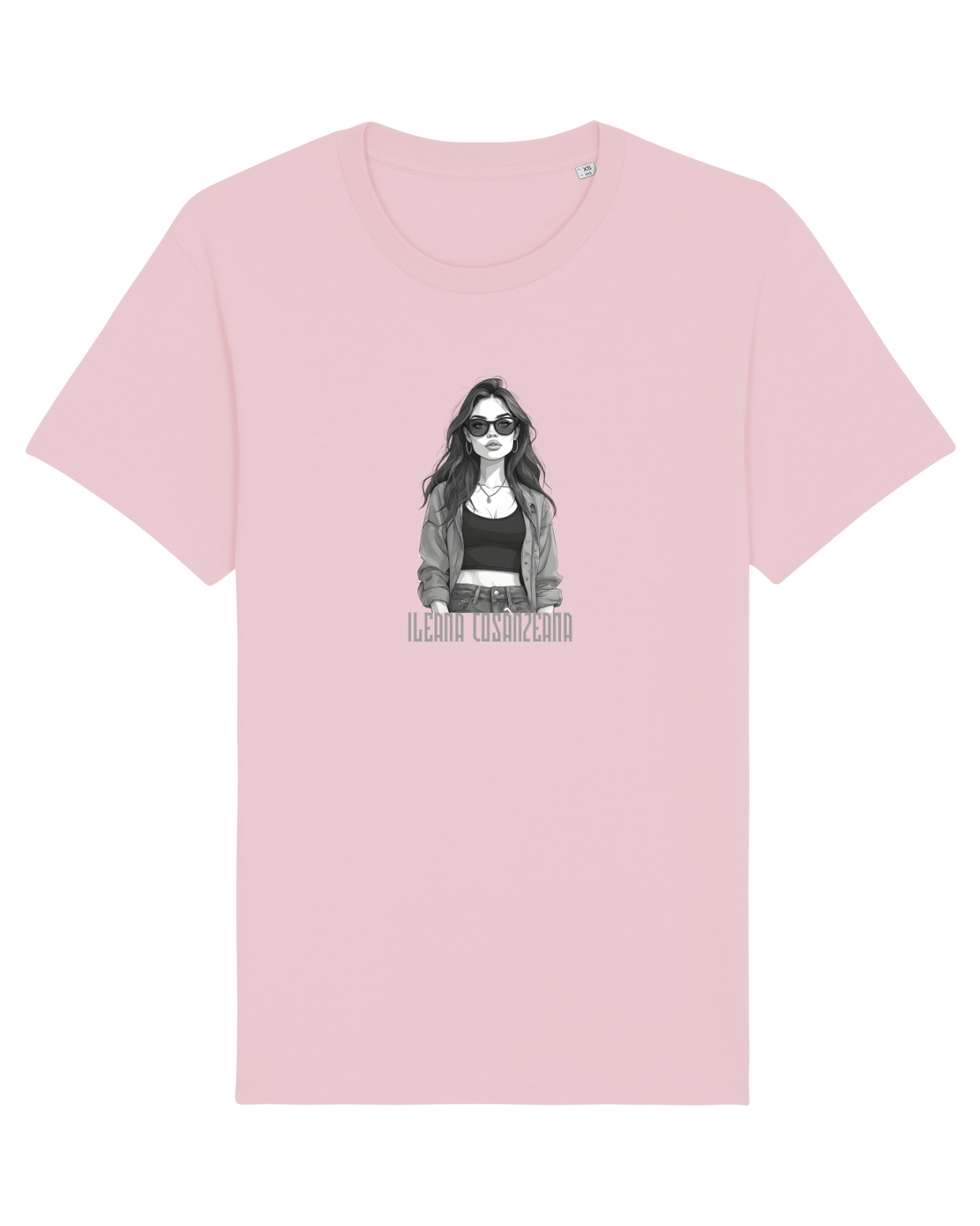 Tricou mânecă scurtă Unisex Rocker Cotton Pink