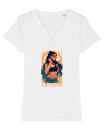 ILEANA COSANZEANA 4 Tricou mânecă scurtă guler V Damă Evoker