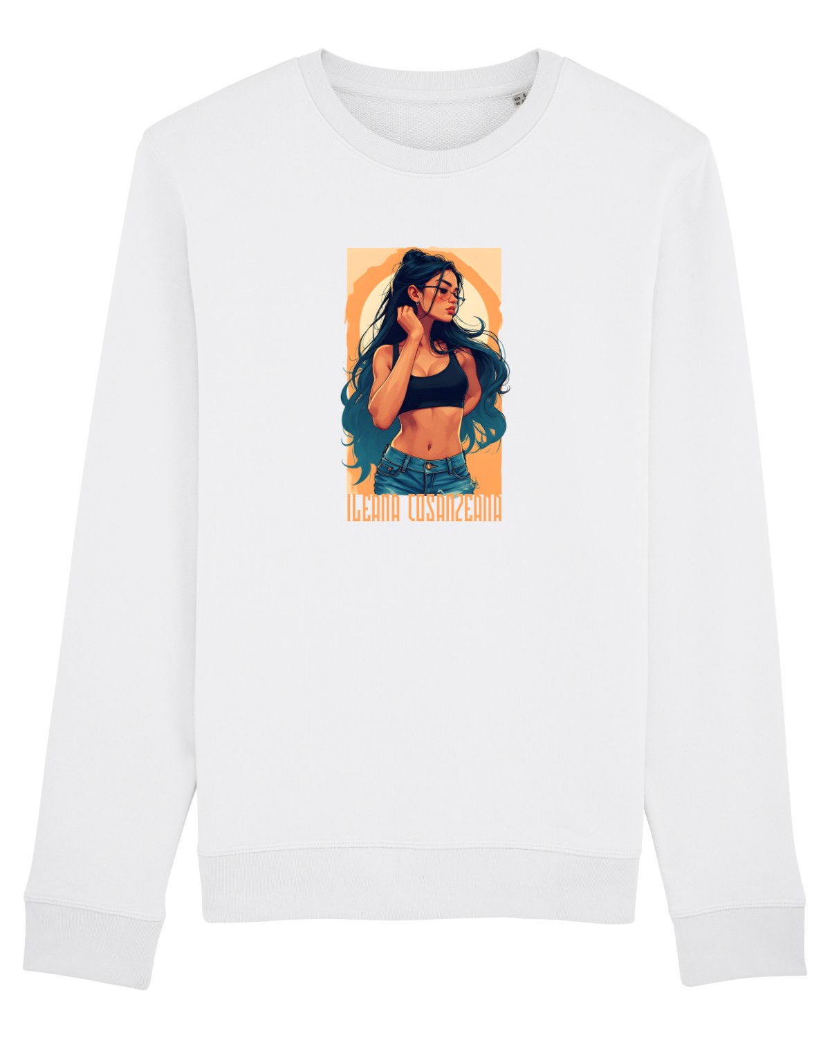 Bluză mânecă lungă Unisex Rise White
