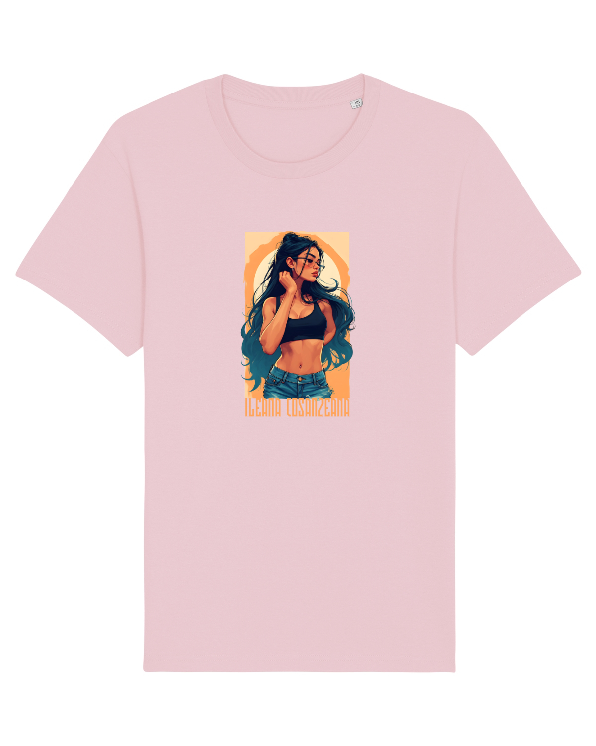 Tricou mânecă scurtă Unisex Rocker Cotton Pink