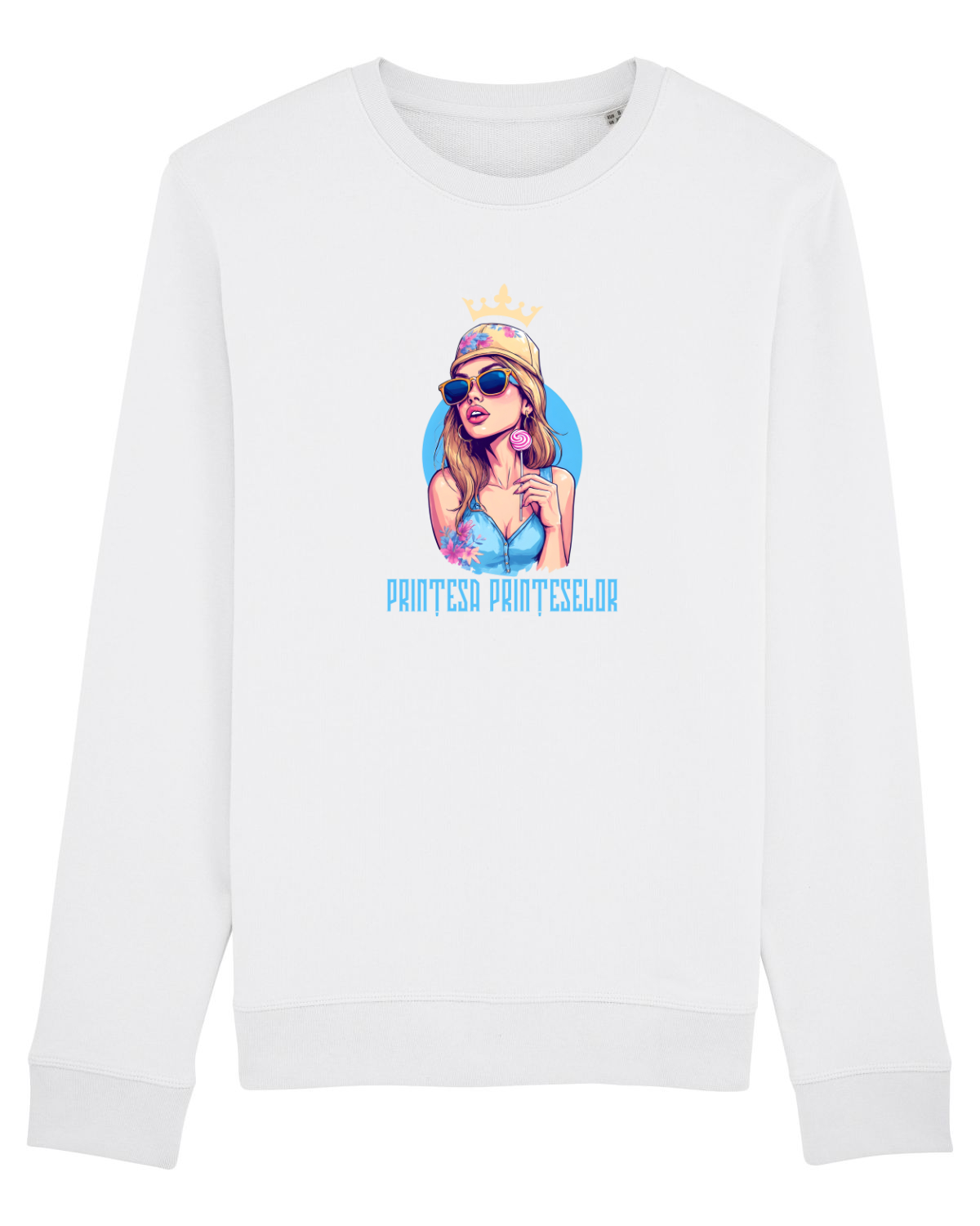 Bluză mânecă lungă Unisex Rise White