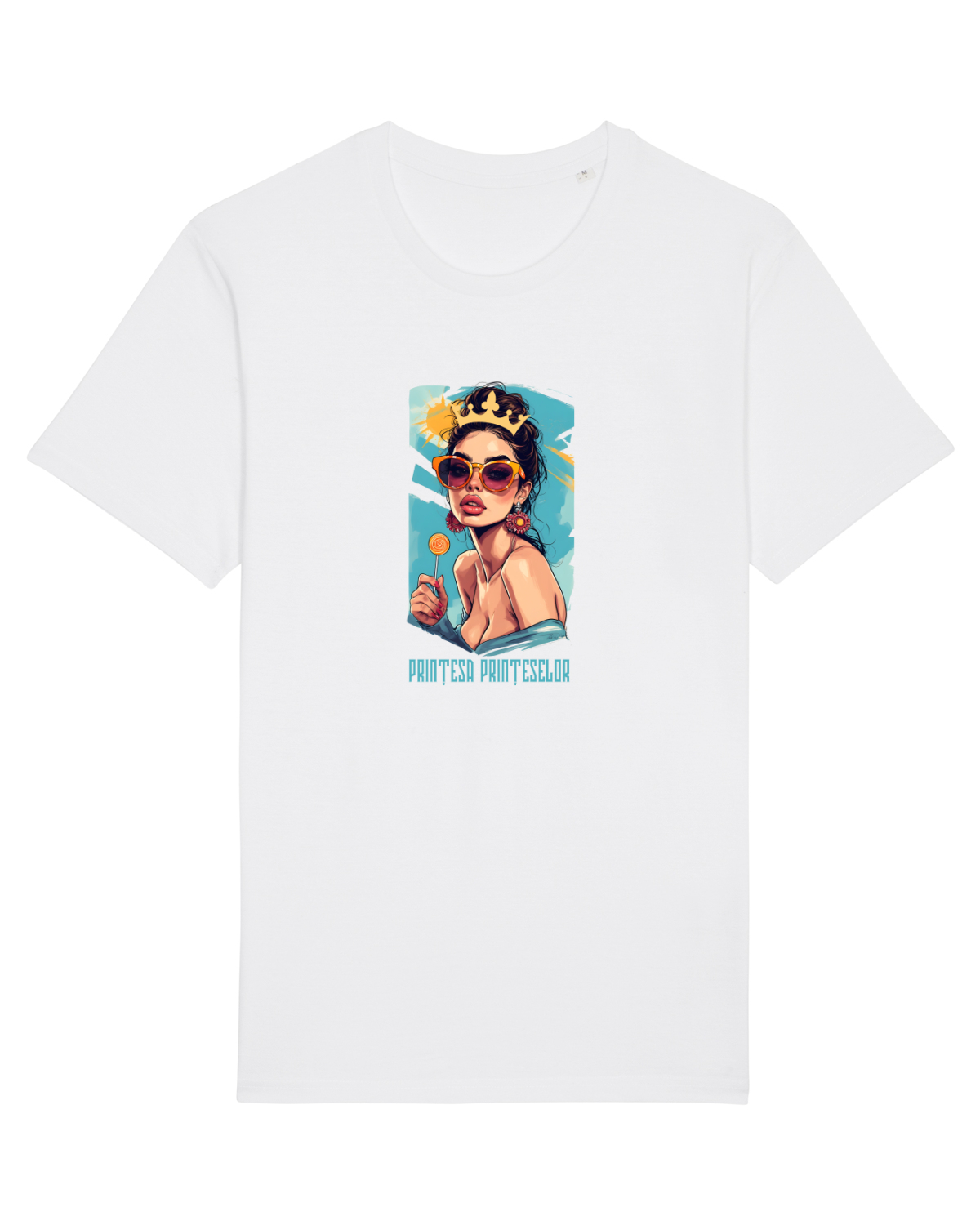 Tricou mânecă scurtă Unisex Rocker White