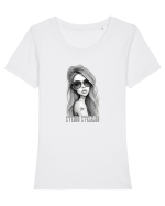 STEAUA STELELOR 2 Tricou mânecă scurtă guler larg fitted Damă Expresser