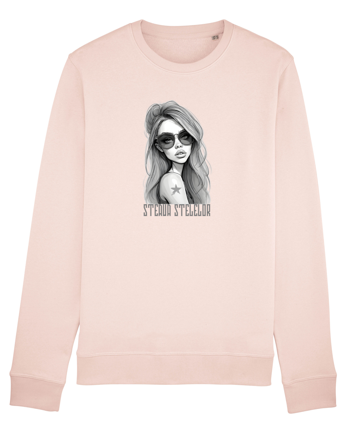 Bluză mânecă lungă Unisex Rise Candy Pink