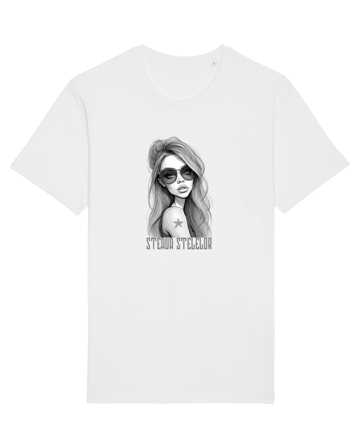 Tricou mânecă scurtă Unisex Rocker White