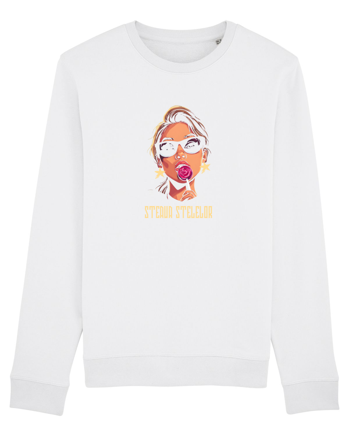 Bluză mânecă lungă Unisex Rise White