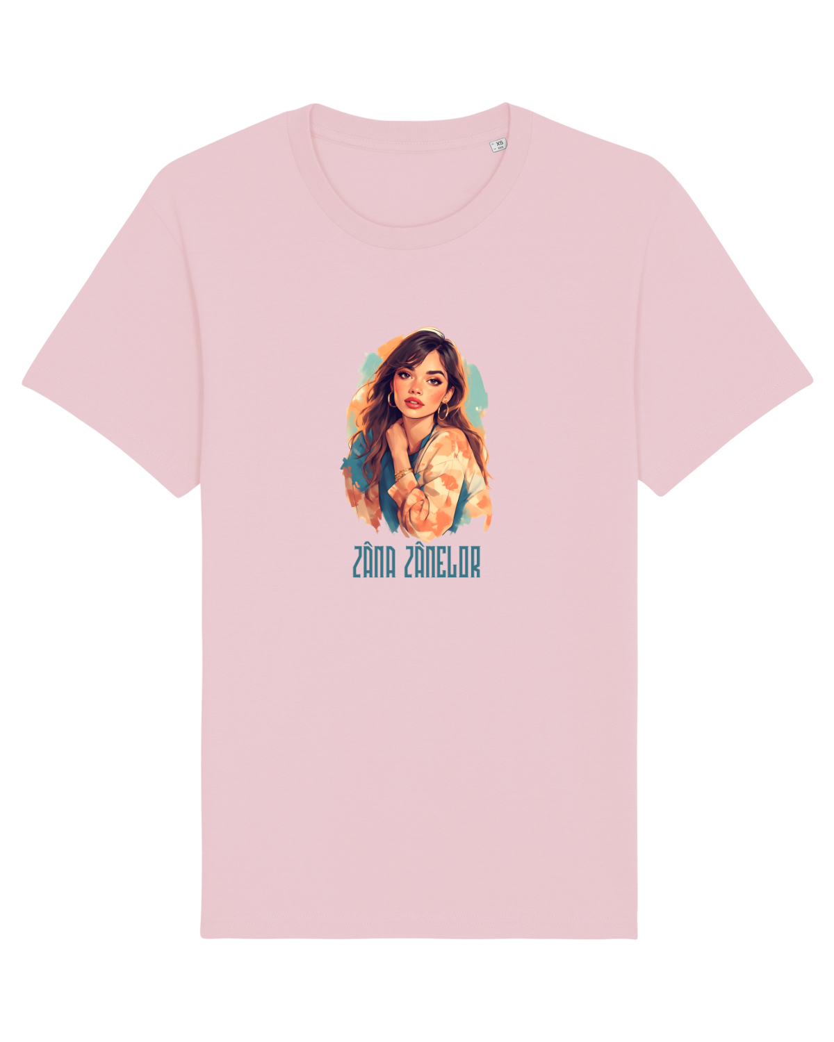 Tricou mânecă scurtă Unisex Rocker Cotton Pink
