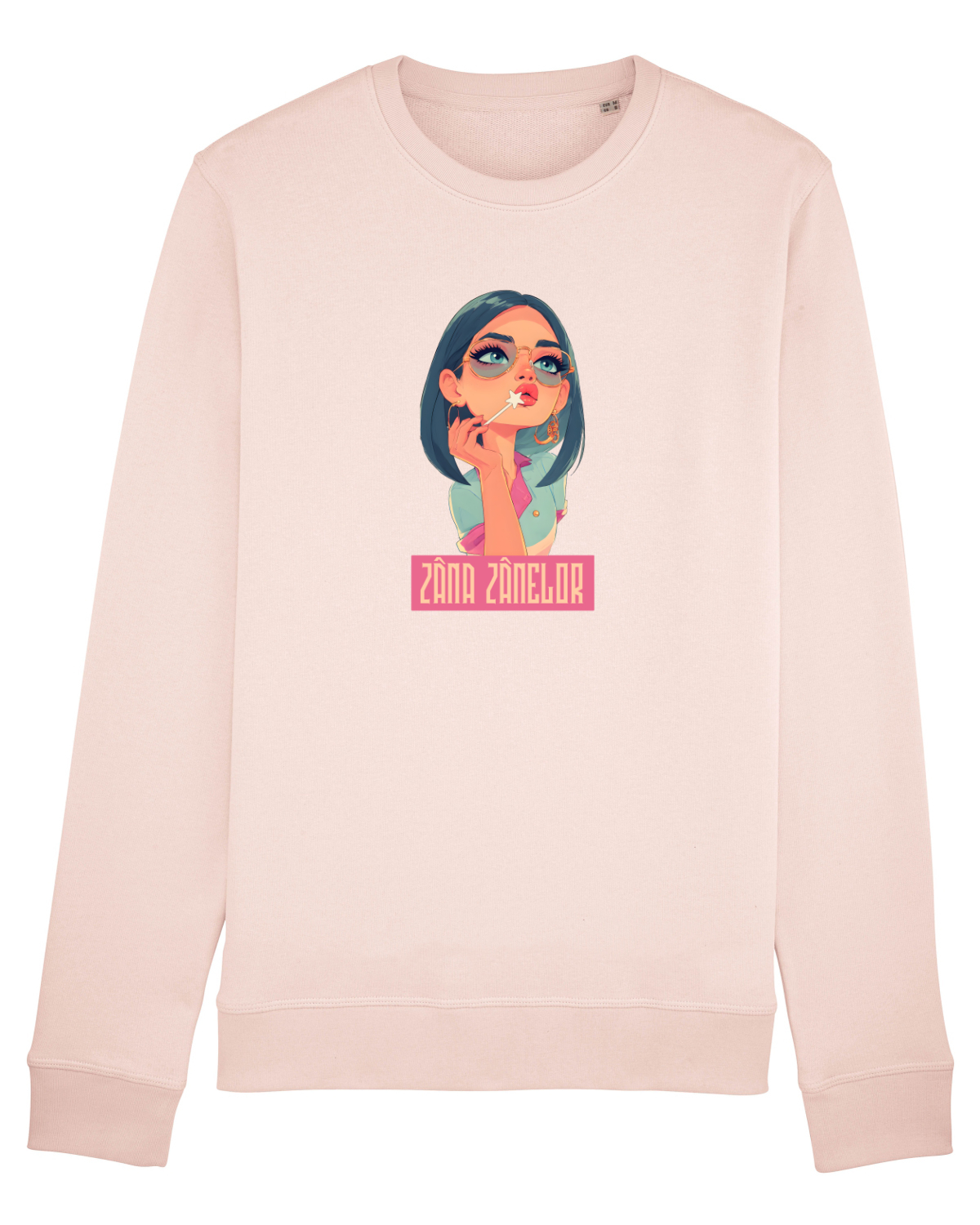 Bluză mânecă lungă Unisex Rise Candy Pink