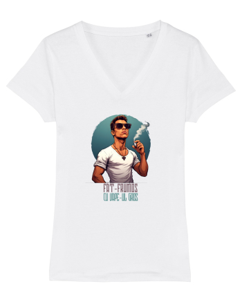 FAT FRUMOS CU VAPE-UL GROS White