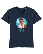 FAT FRUMOS CU VAPE-UL GROS 2 Tricou mânecă scurtă guler V Bărbat Presenter