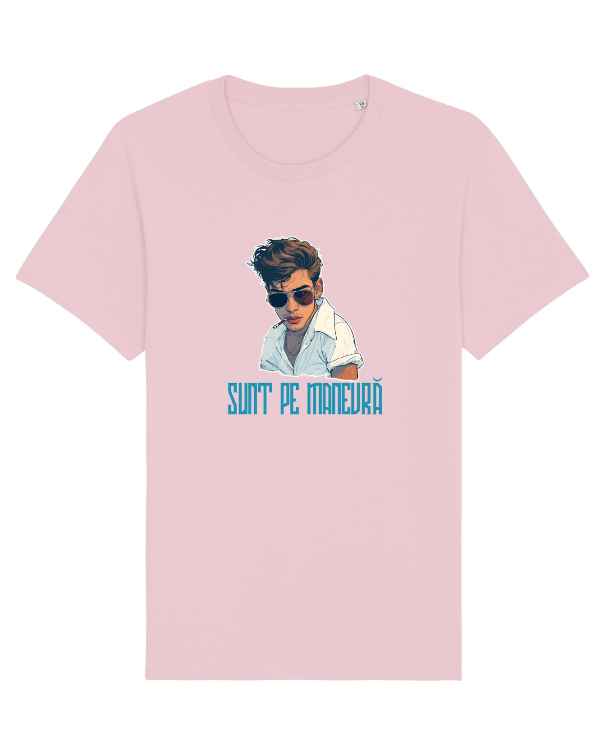 Tricou mânecă scurtă Unisex Rocker Cotton Pink