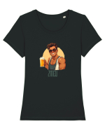 ZMEU Tricou mânecă scurtă guler larg fitted Damă Expresser