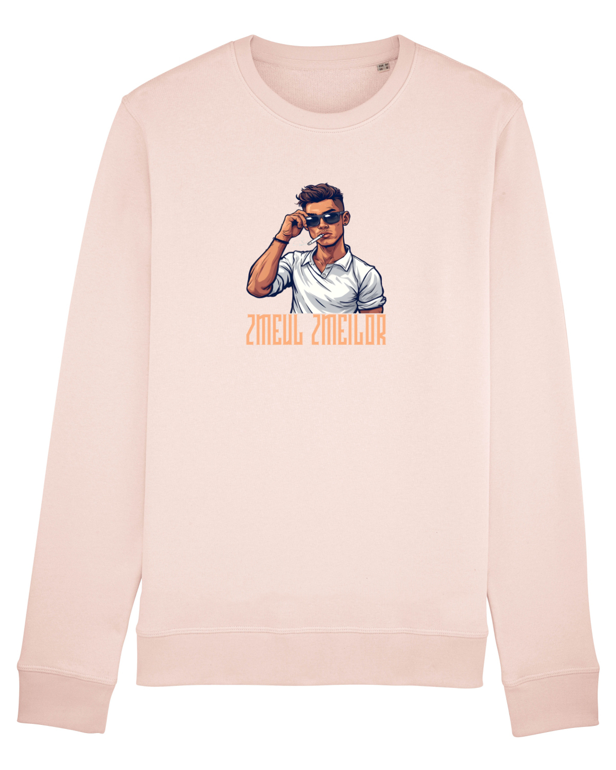 Bluză mânecă lungă Unisex Rise Candy Pink