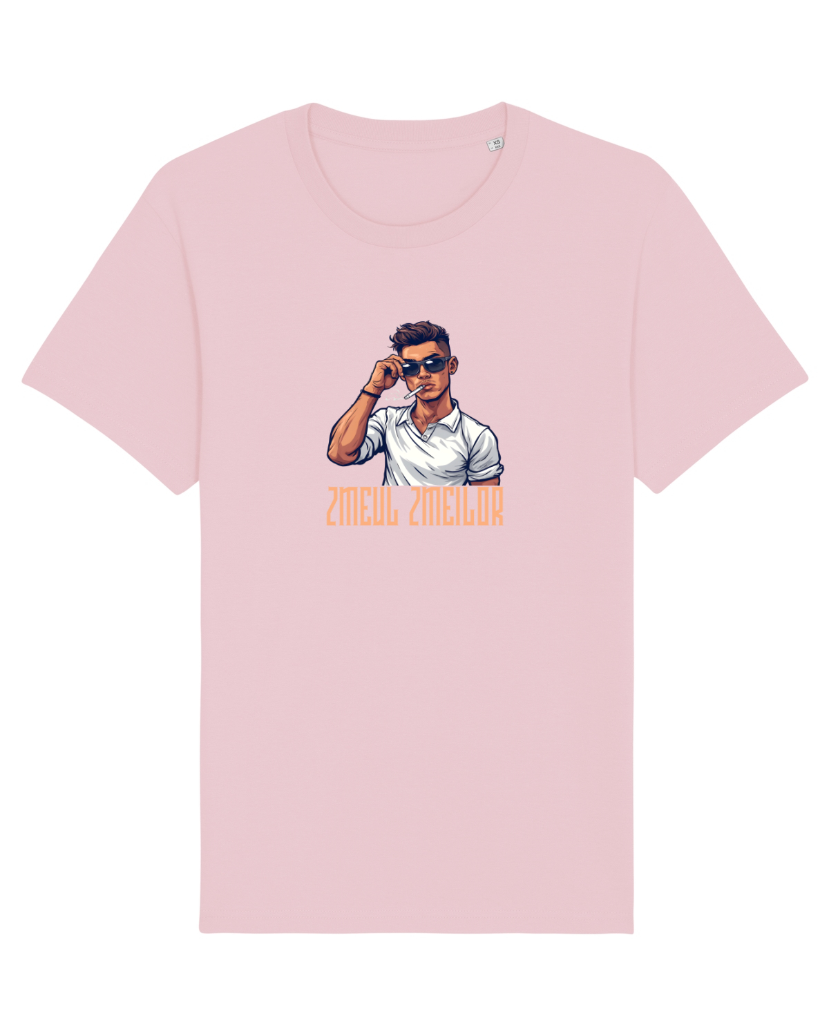 Tricou mânecă scurtă Unisex Rocker Cotton Pink