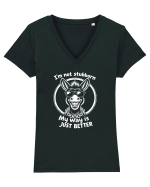 Nu Sunt Încăpățânat Tricou mânecă scurtă guler V Damă Evoker