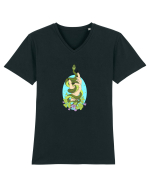 Șarpe aesthetic  Tricou mânecă scurtă guler V Bărbat Presenter