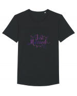 Just Married Tricou mânecă scurtă guler larg Bărbat Skater