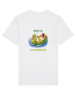 RAZI CA BROASCA LA INUNDATIE 1 Tricou mânecă scurtă Unisex Rocker