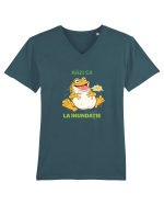 RAZI CA BROASCA LA INUNDATIE 2 Tricou mânecă scurtă guler V Bărbat Presenter