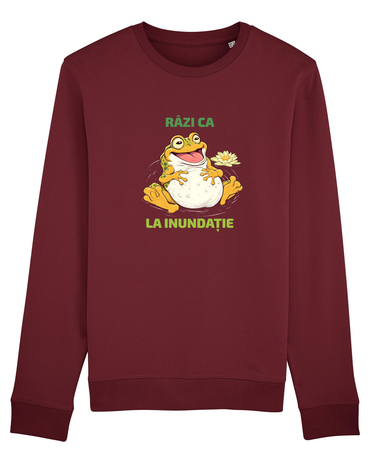 Bluză mânecă lungă Unisex Rise Burgundy
