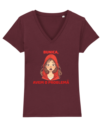 BUNICA, AVEM O PROBLEMA  - SCUFITA ROSIE Burgundy