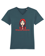 AM GRESIT PADUREA  - SCUFITA ROSIE Tricou mânecă scurtă guler V Bărbat Presenter